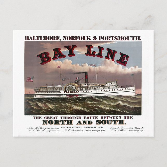 Restored Baltimore, Norfolk, Portsmouth Line Postcard (Front)