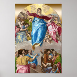 Restored El Greco Assumption of the Virgin Altar Poster