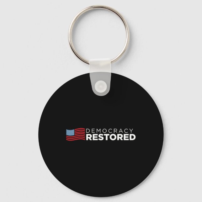 Restored January 20th 2021 Biden Harris  Key Ring (Front)