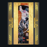 Restored Klimt Judith Salome Art Nouveau Deco Poster<br><div class="desc">History's greatest paintings,  digitally restored,  brightened and recolored for today. Judith II (Salome) was painted in 1909 by Gustav Klimt in the Art Nouveau (Modern) style.</div>