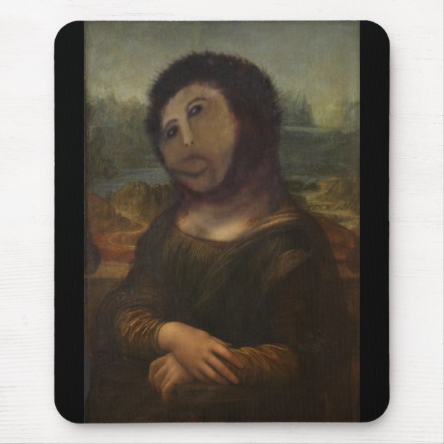 restored　Mona Lisa Mouse Pad (Front)