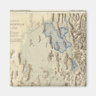 Restored Outline of Lake Bonneville Magnet