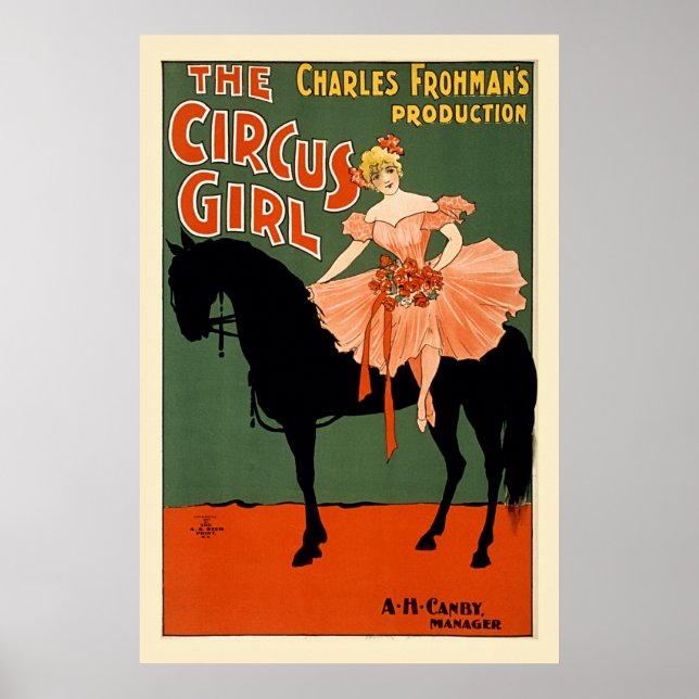 restored The Circus Girl vintage Poster (Front)