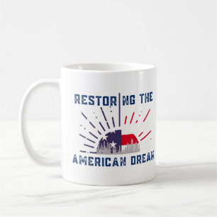 Restoring the American Dream Patriot 2024 Election Coffee Mug
