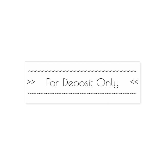 Restrictive Indorsement Rubber Stamp (Design)