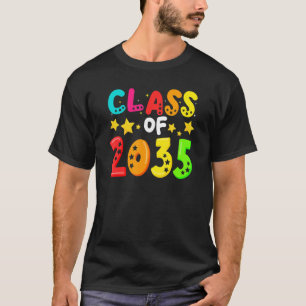 Restro Class Of 2035 Kindergarten Grow With Me T-Shirt