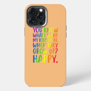 Restro LGBT Awareness Parents Mum Dad Gay Pride iPhone 13 Pro Max Case