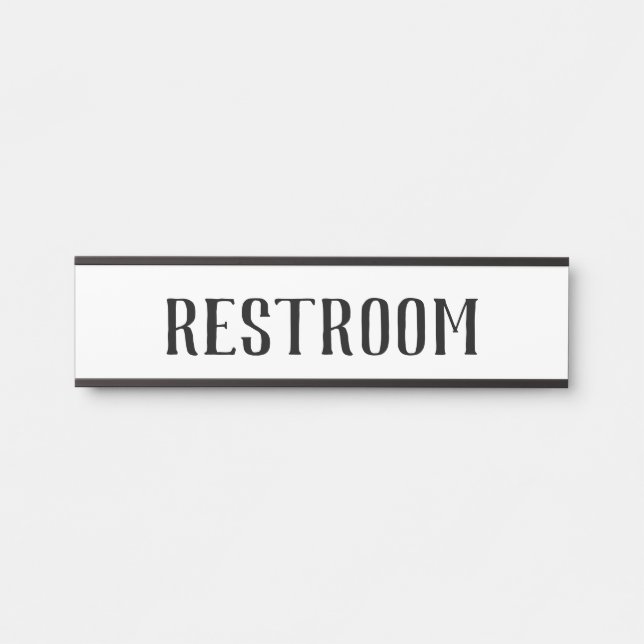 Restroom Hanging Door Signs Sign Name Plate (Front)