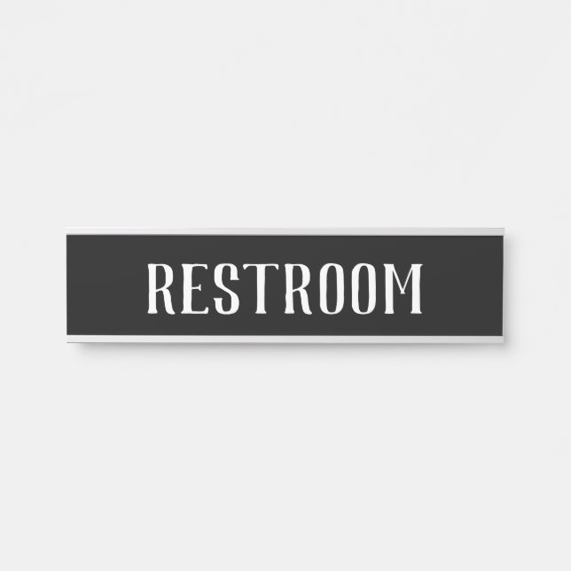 Restroom Hanging Door Signs Sign Name Plate (Front)