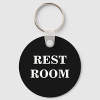 Restroom keychain for WC toilet bathroom