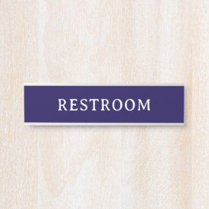 RESTROOM   Professional Modern Door Name Plate 