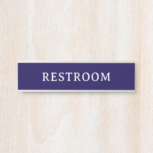 RESTROOM | Professional Modern Door Name Plate  (Front)