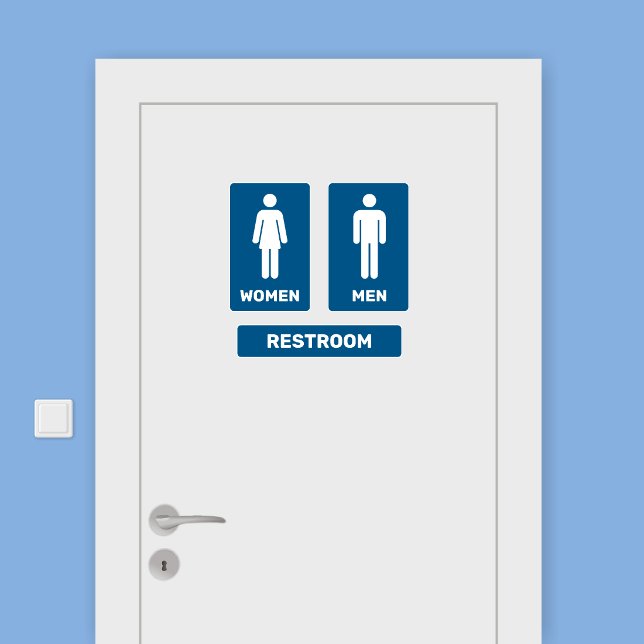 Restroom Sign Sticker Set (Creator Uploaded)