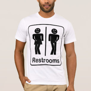Restrooms Sign Mens T-Shirt