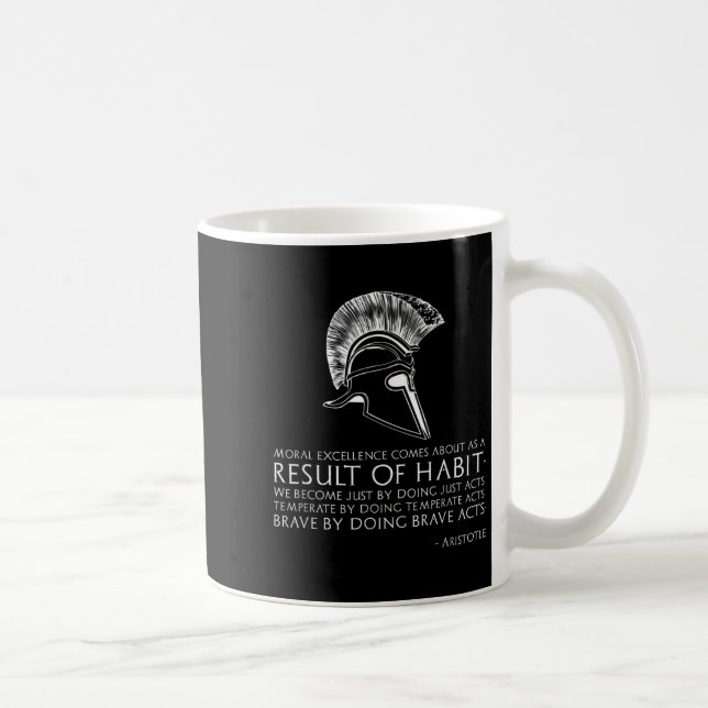Result Of Habit - Ancient Greek Philosophy - Arist Coffee Mug (Right)