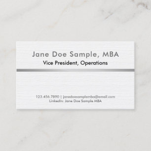 Résumé networking business cards metallic facade