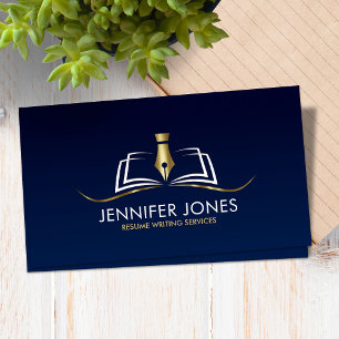 Resume Writing Services Professional Business Card
