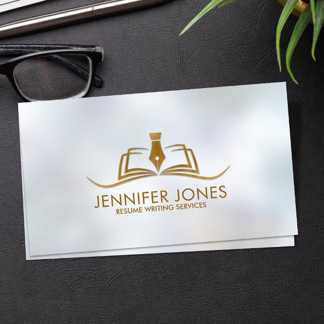 Resume Writing Services Professional  Business Card (Creator Uploaded)