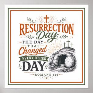Resurrection Day Changed Every Other Day Quote Poster