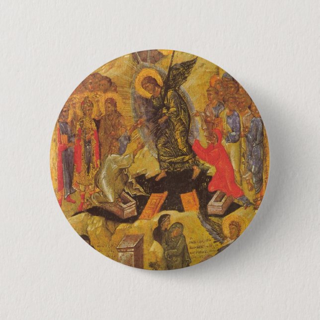 Resurrection Icon 6 Cm Round Badge (Front)