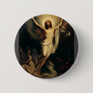 Resurrection of Christ by Robert Wilhelm Ekman  6 Cm Round Badge