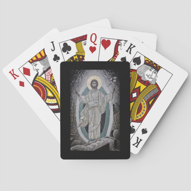 Resurrection of Christ Icon Playing Cards (Back)