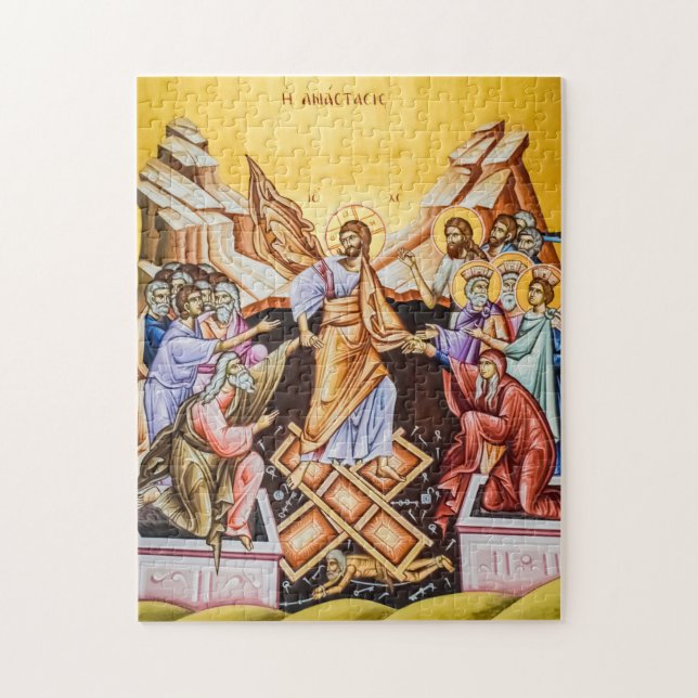 Resurrection of Christ Orthodox Icon Jigsaw Puzzle (Vertical)