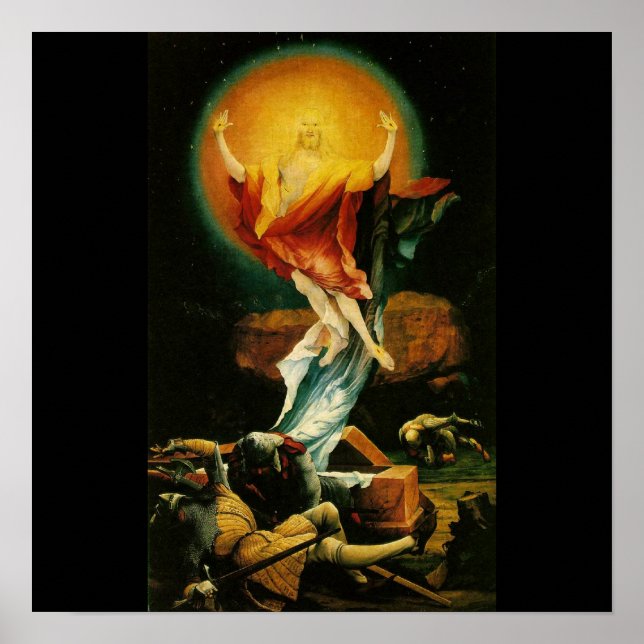 Resurrection of Christ - Poster - Black background (Front)