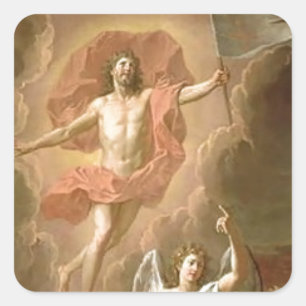 Resurrection Of Christ Square Sticker