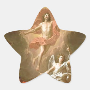Resurrection Of Christ Star Sticker