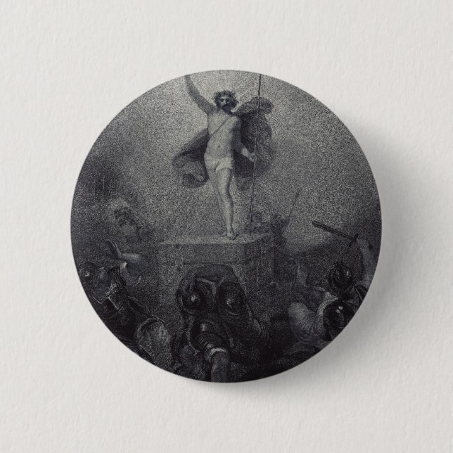 Resurrection of Jesus Christ 6 Cm Round Badge (Front)
