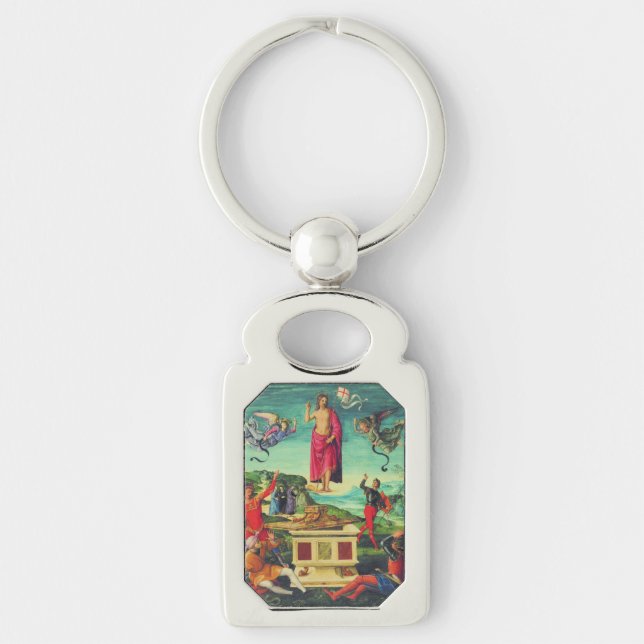 Resurrection of Jesus Christ by Raphael Key Ring (Front)