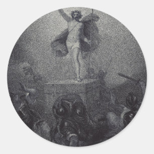 Resurrection of Jesus Christ Classic Round Sticker