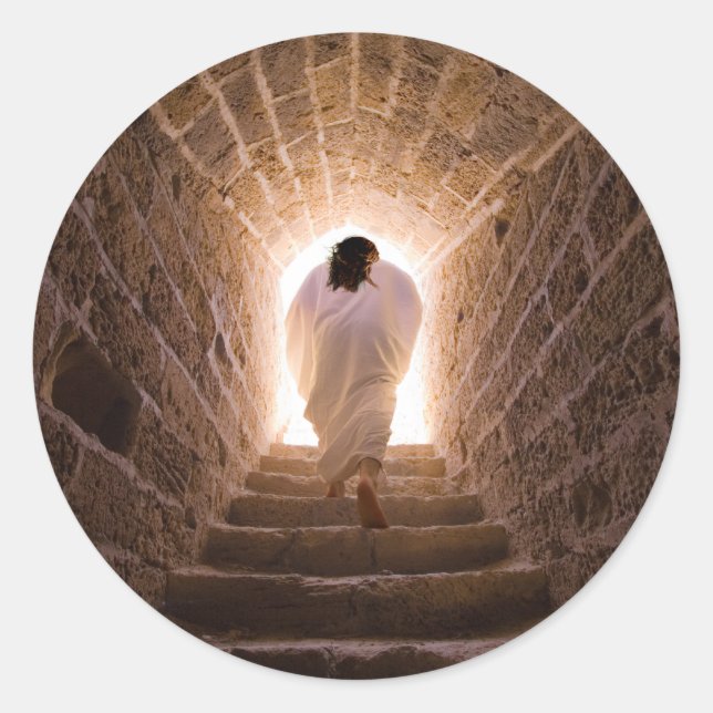 Resurrection of Jesus Christ Classic Round Sticker (Front)