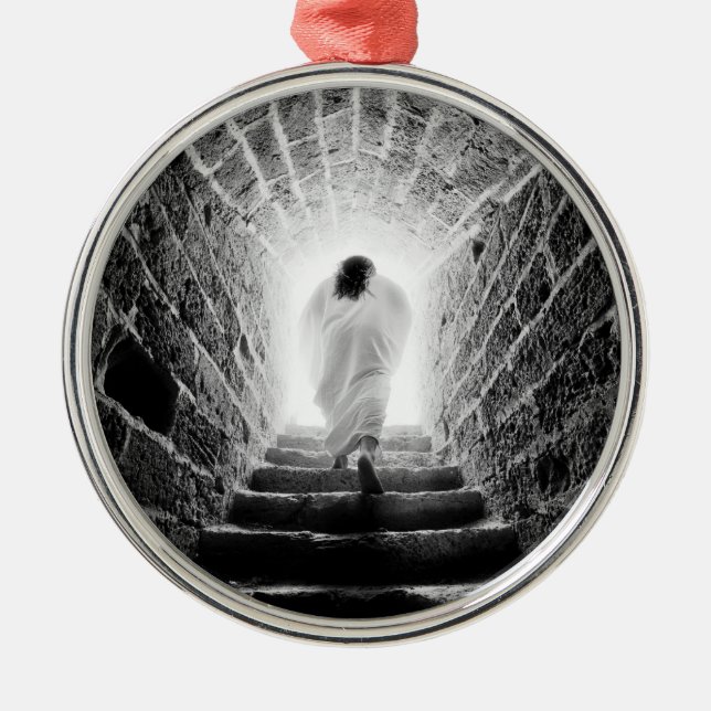 Resurrection of Jesus Christ Metal Tree Decoration (Front)