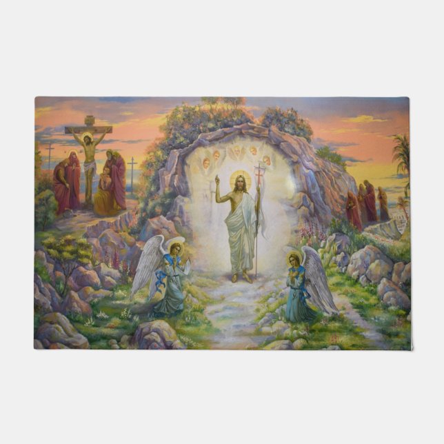 Resurrection of Jesus Doormat (Front)