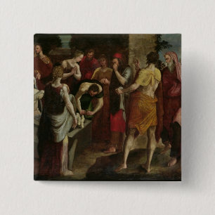 Resurrection of Lazarus 2 15 Cm Square Badge