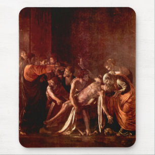 Resurrection of Lazarus by Caravaggio Mouse Pad