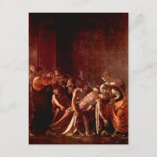 Resurrection of Lazarus by Caravaggio Postcard