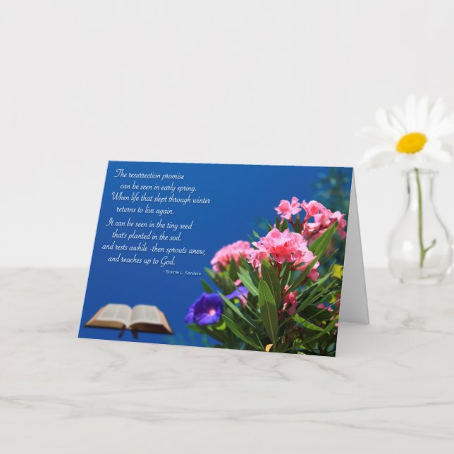 Resurrection Promise Sympathy Card (Small Plant)