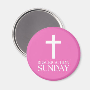 Resurrection Sunday Cross Christian Easter Magnet