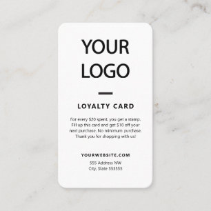 Retail/Boutique Customer Loyalty Rewards Cards