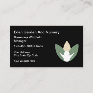 Retail Garden And Nursery Business Card