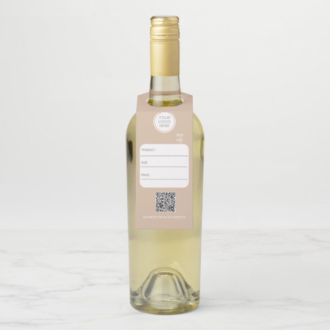 Retail Logo Bottle Hanger Tags (On Bottle)