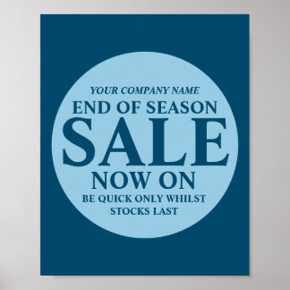 Retail sale store shop business sign blue circle