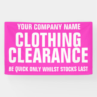 Retail sale store shop business signage banner