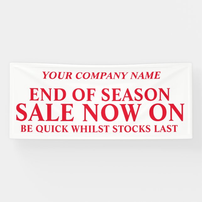 Retail sale store shop business signage banner (Horizontal)