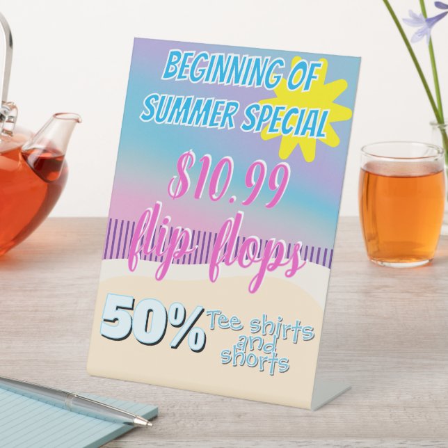 Retail store Pedestal Sign (In SItu)