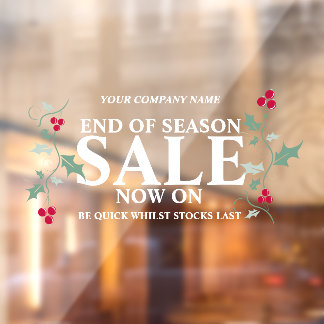Retail store shop business end of season christmas