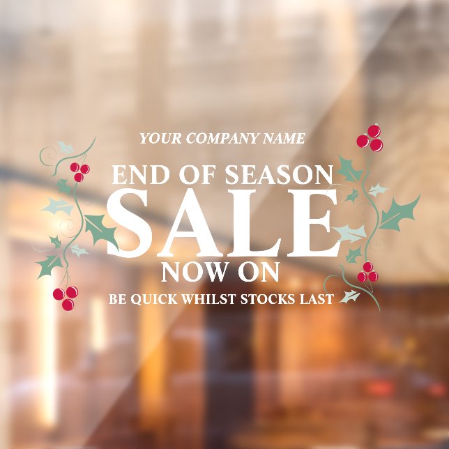 Retail store shop business end of season christmas (Sheet 2)